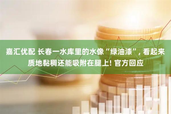 嘉汇优配 长春一水库里的水像“绿油漆”, 看起来质地黏稠还能吸附在腿上! 官方回应